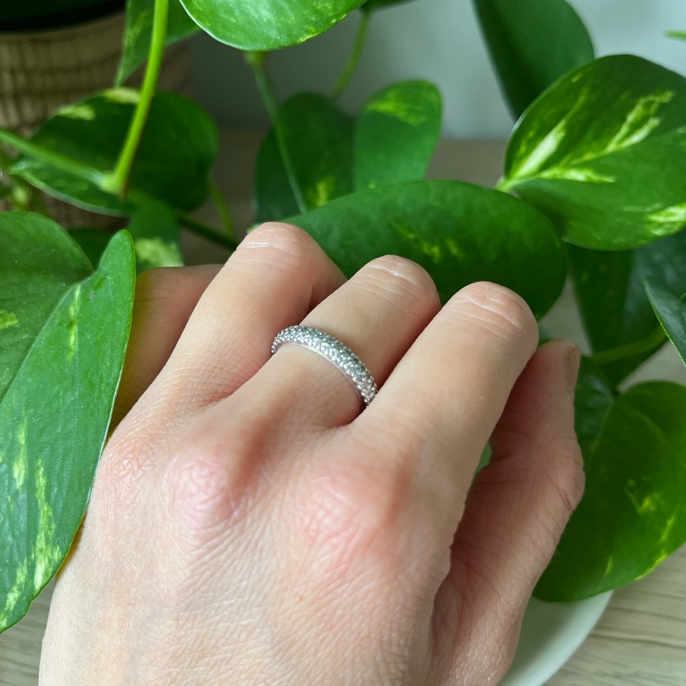 Pandora Silver Eternity Pavé Ring